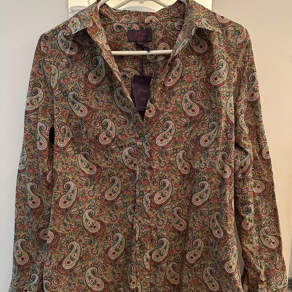 JCrew Slim perfect shirt in Liberty® Lee Manor Paisley